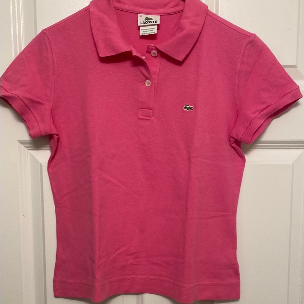 Lacoste Pink Polo Shirt